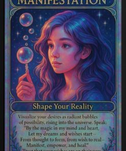 Magic Cards — custom foiled art card with spell/affirmation