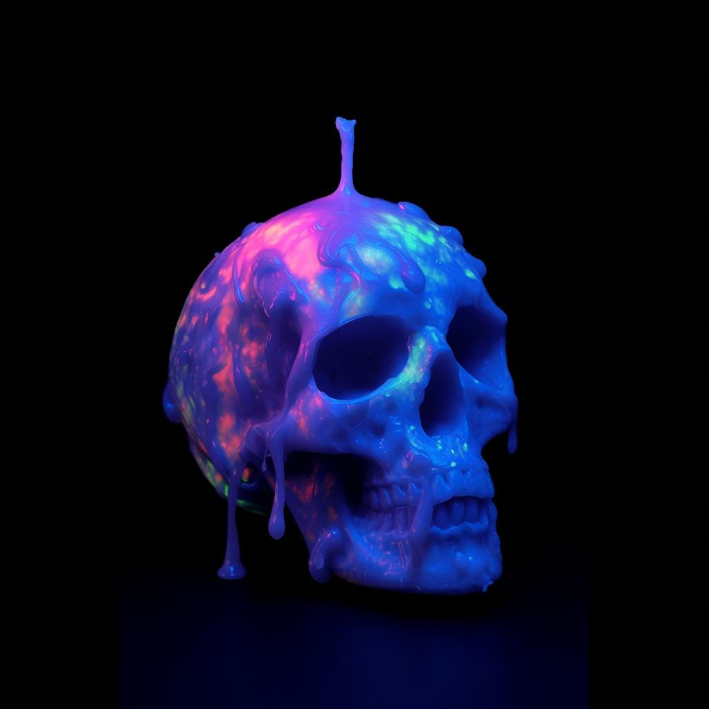 Glow of the Otherworld Skull Candle - Image 7