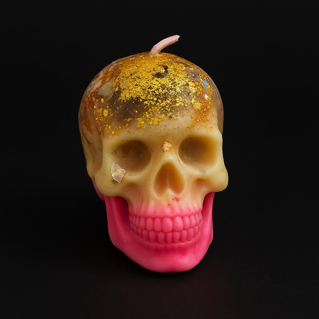 Enchanted Crystal Skull Candle - Image 6
