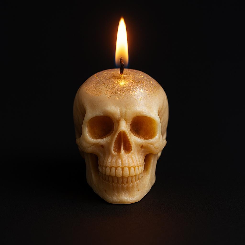 Enchanted Crystal Skull Candle - Image 7