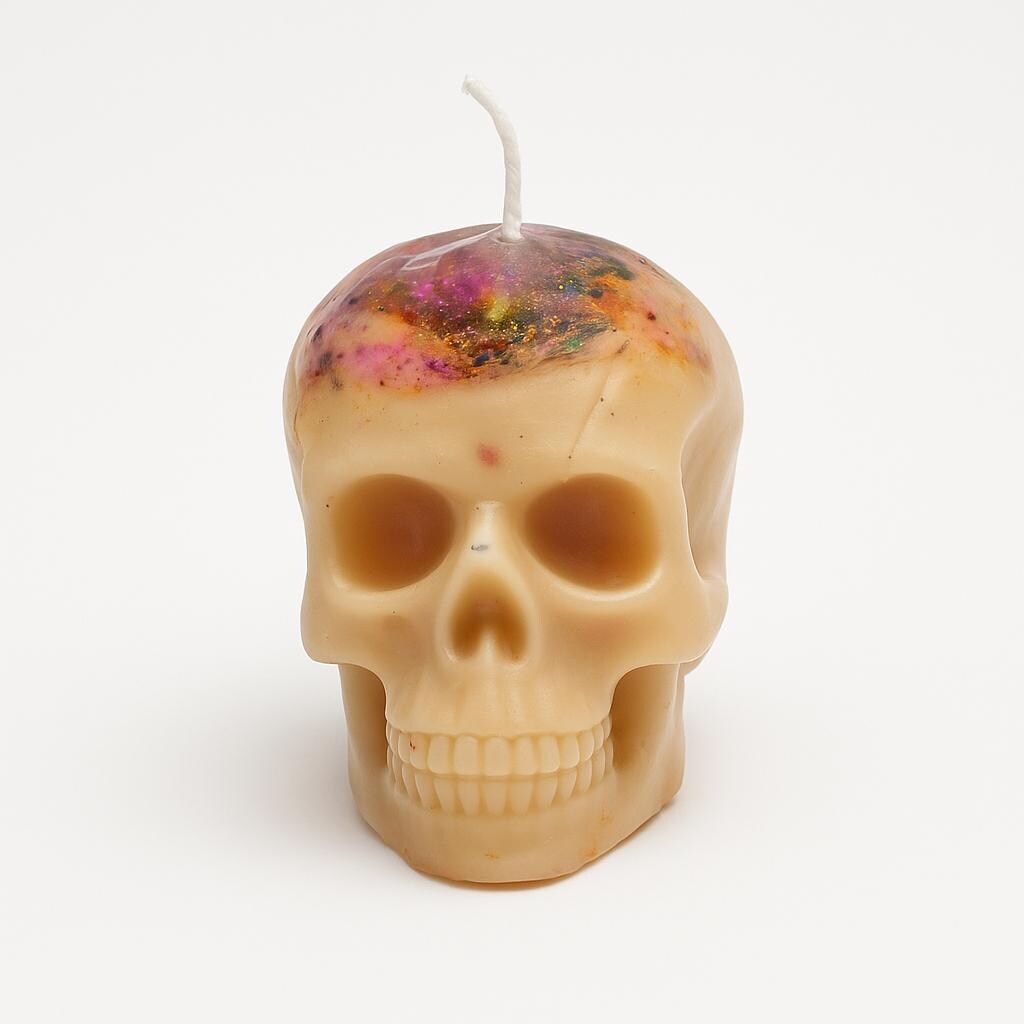 Fertility Blessing Skull Candle - Image 2
