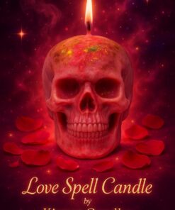Magical Love Spell Skull Candle