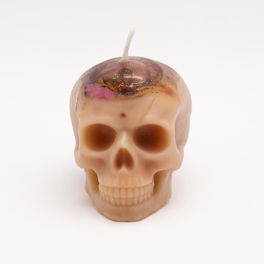 Career Success & Opportunity Skull Candle - Image 3