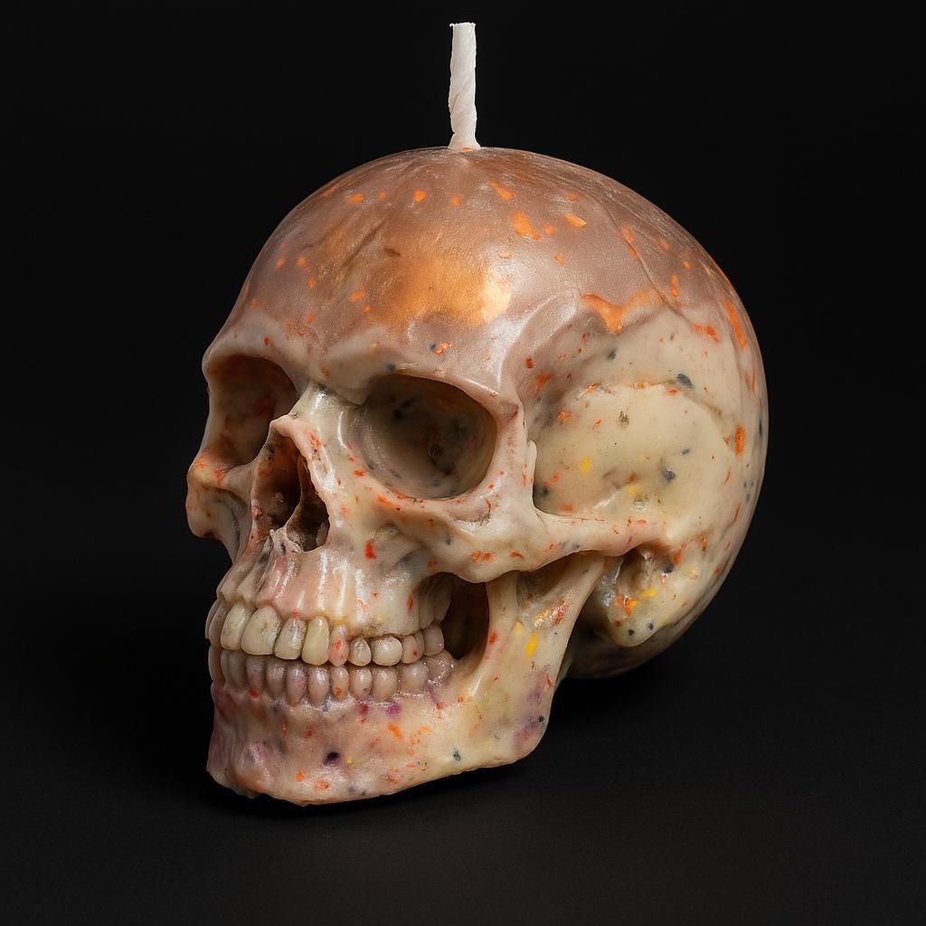 Career Success & Opportunity Skull Candle - Image 4