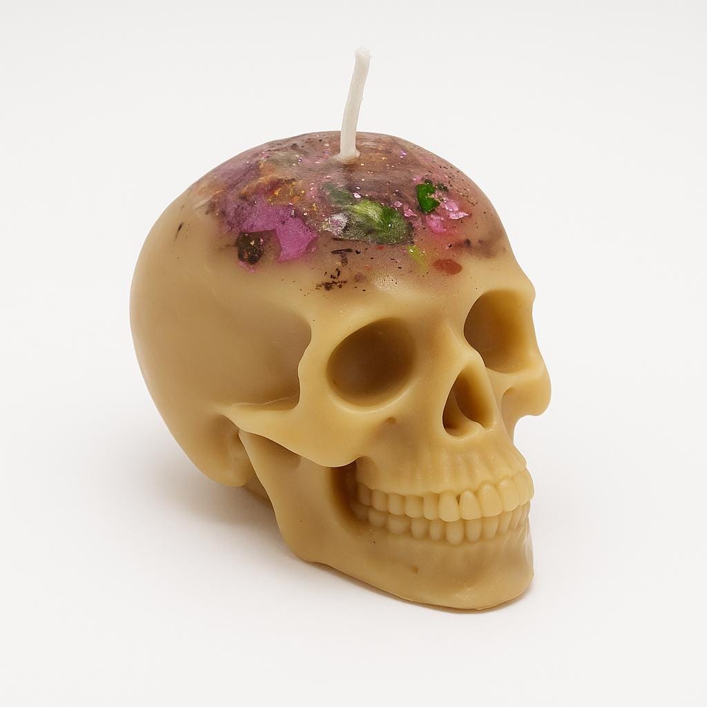 Career Success & Opportunity Skull Candle - Image 7