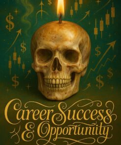 Career Success & Opportunity Skull Candle