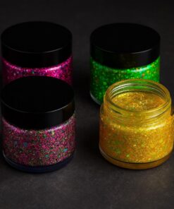 Neon Goddess holographic mica paint set (4 × 4oz)