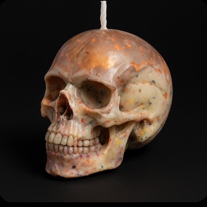 Cosmic Relic Skull Candle