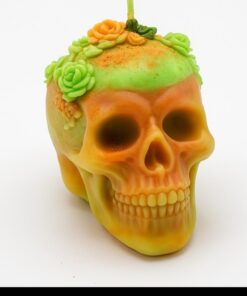 Harvest Crown Skull Candle