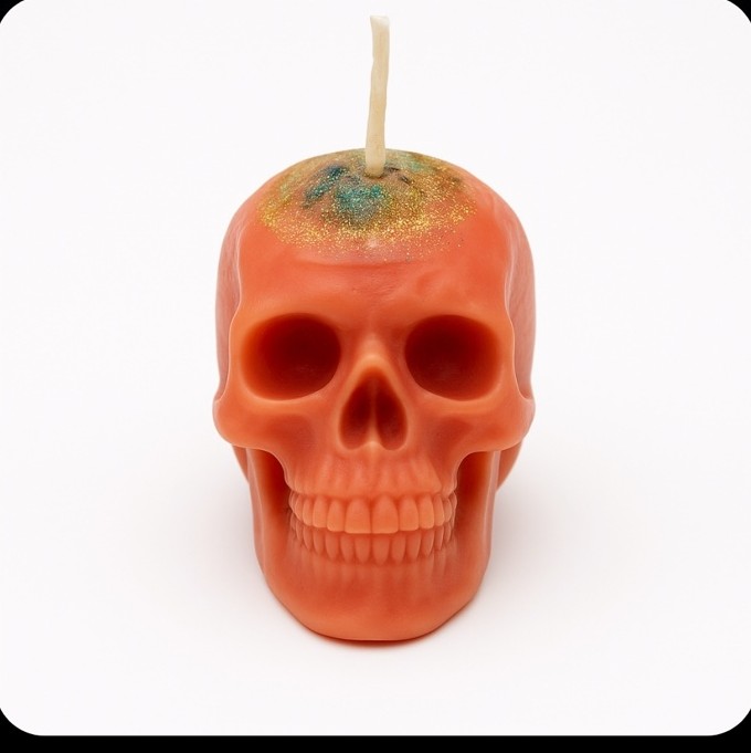Inferno Skull Candle