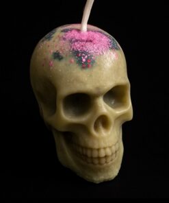 Mystic Veil Skull Candle
