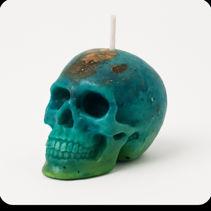 Oceanic Oracle Skull Candle