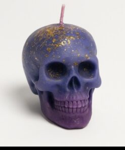 Starlit Sovereign Skull Candle