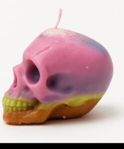 Verdant Fortune Skull Candle